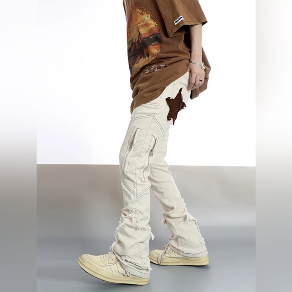 AELFRIC EDEN Flare Embroidered Jeans